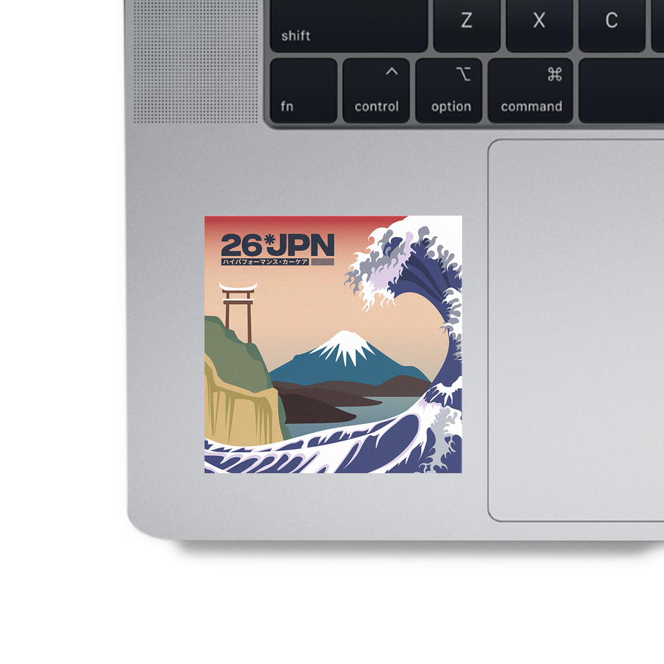 The Great Wave Sticker on MAC